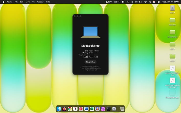 macbook neo os
