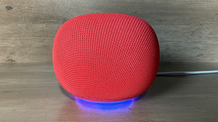 Side view of Google's Smart Home Speaker.