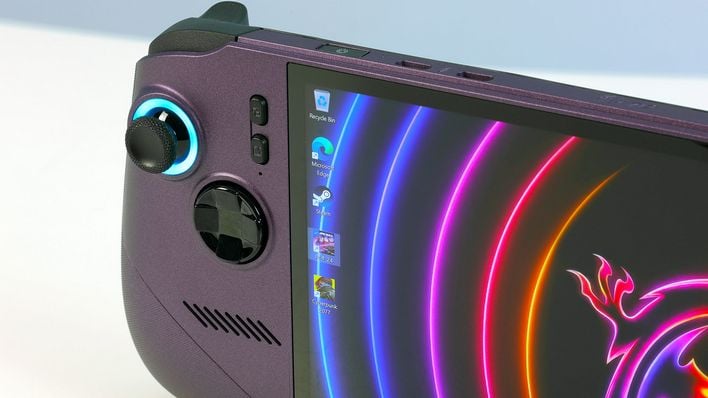 intel arc g 3 powered msi claw left controls