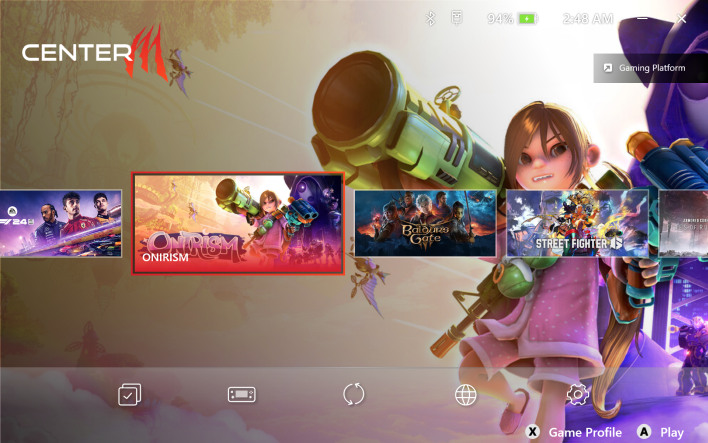 msi center frontpage
