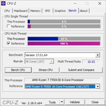 cpuz 7700x3d 2