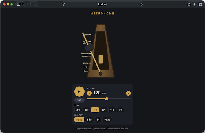 screenshot metronome hp zgx nano mini