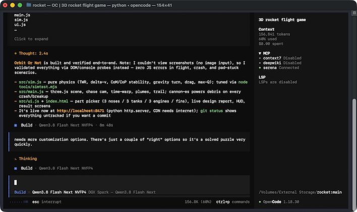 screenshot opencode hp zgx nano mini