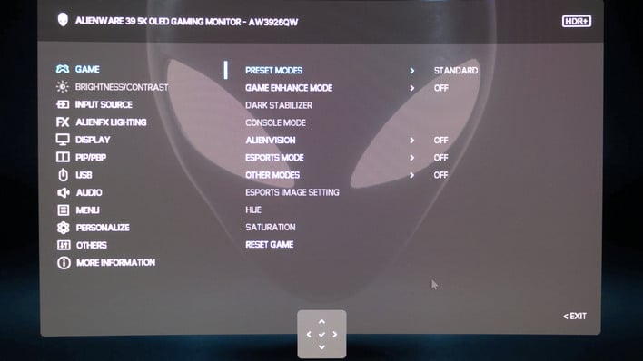 osd 1 game aw3926qw