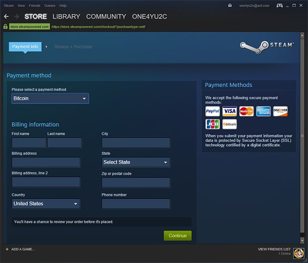 Steam pay. Steam info. View and Edit Company information Steam.