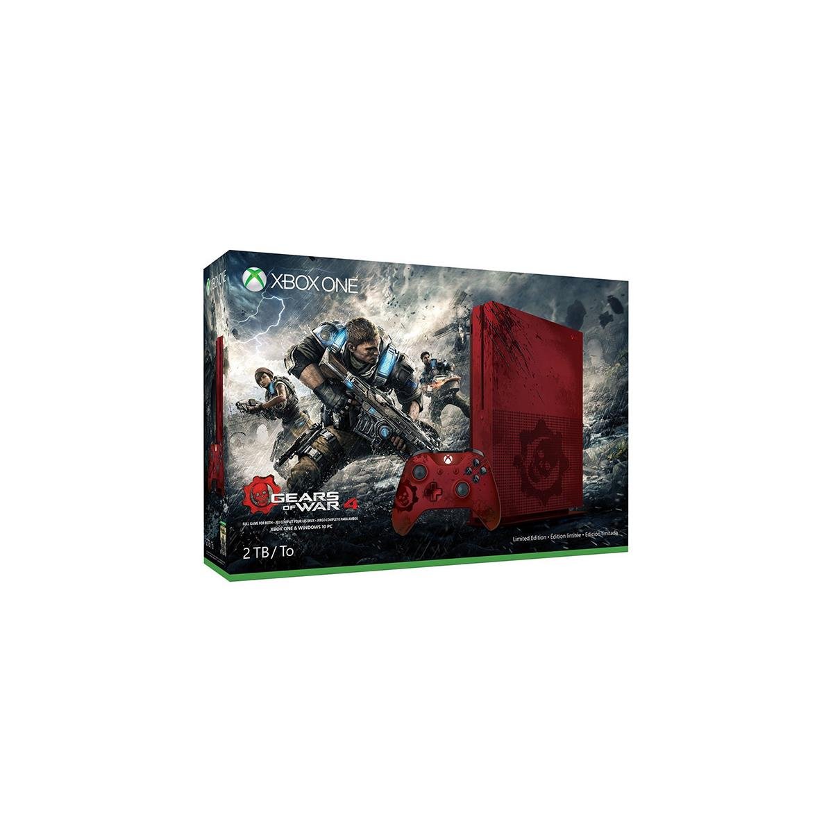 Microsoft Xbox One S Gears of War 4 Limited Edition 2 TB Crimson Red  Console for sale online