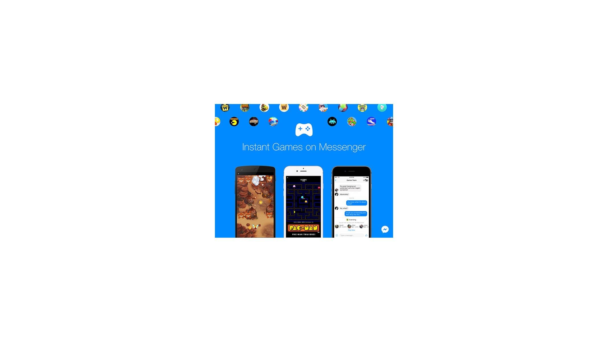 Play Pac-Man and Space Invaders on Facebook Messenger