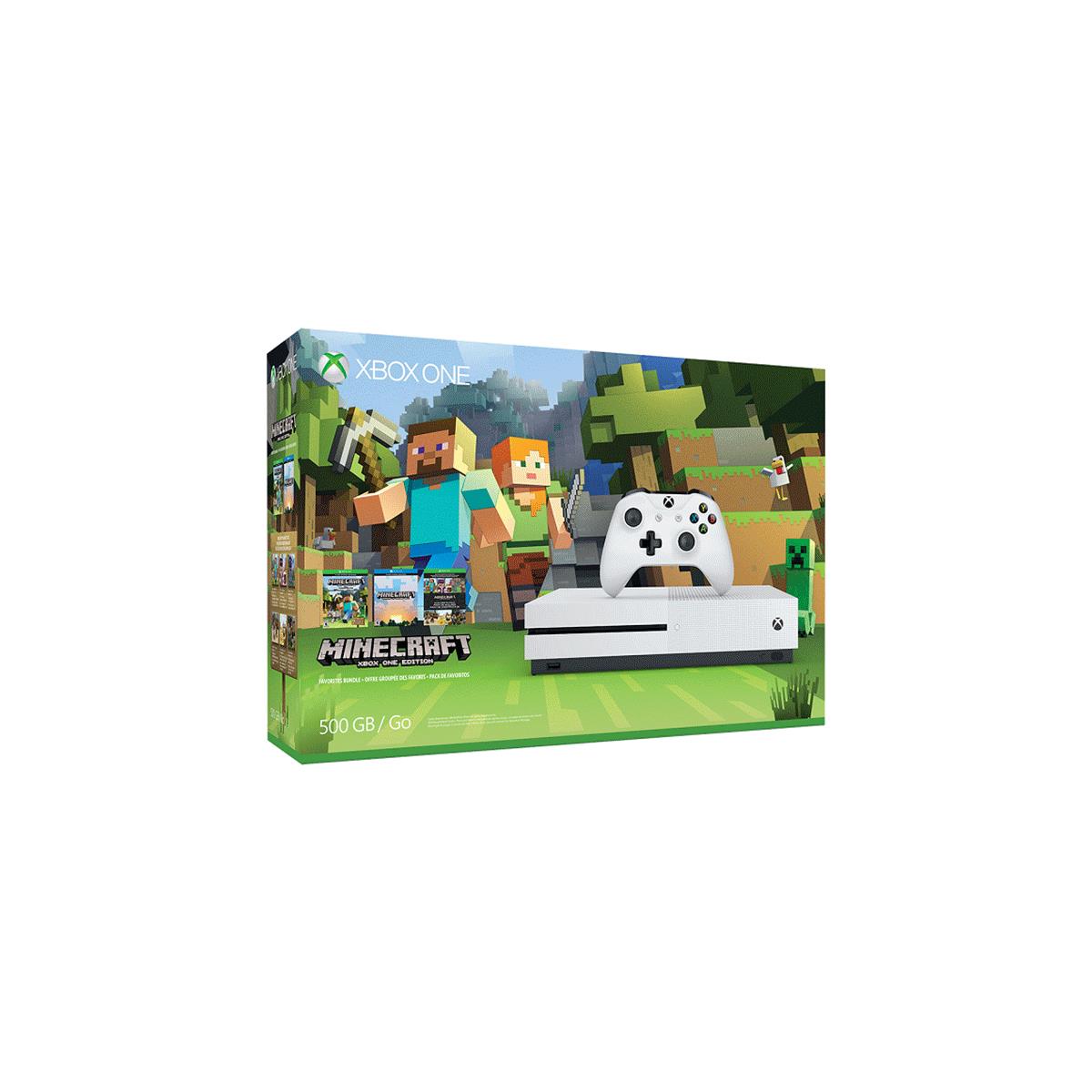 Microsoft XBOX ONE S 500GB Bundle Minecraft