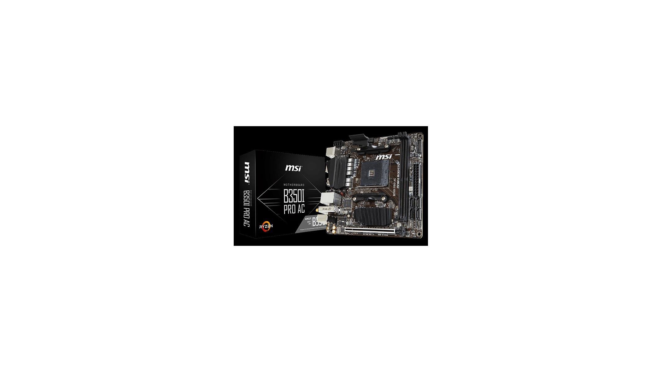 vælge cache Stjerne MSI Announces Mini-ITX B350I PRO AC Motherboard For Ryzen Muscle In Small  But Mighty Form Factors | HotHardware