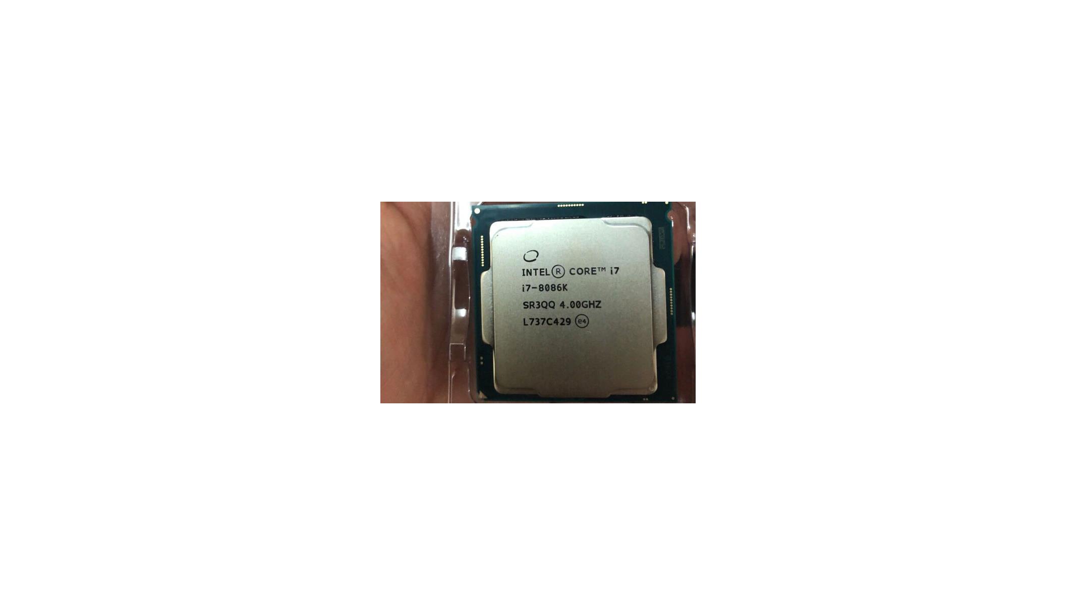 Alleged Commemorative Intel Core i7-8086K 40th Anniversary 6-Core