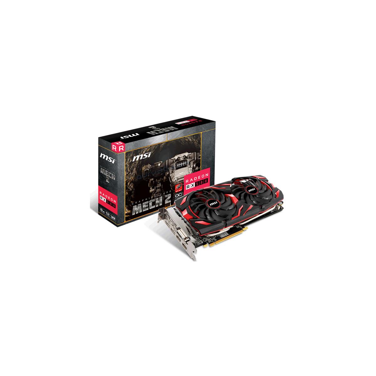 MSI Launches AMD-Exclusive Radeon RX MECH 2 Series Polaris