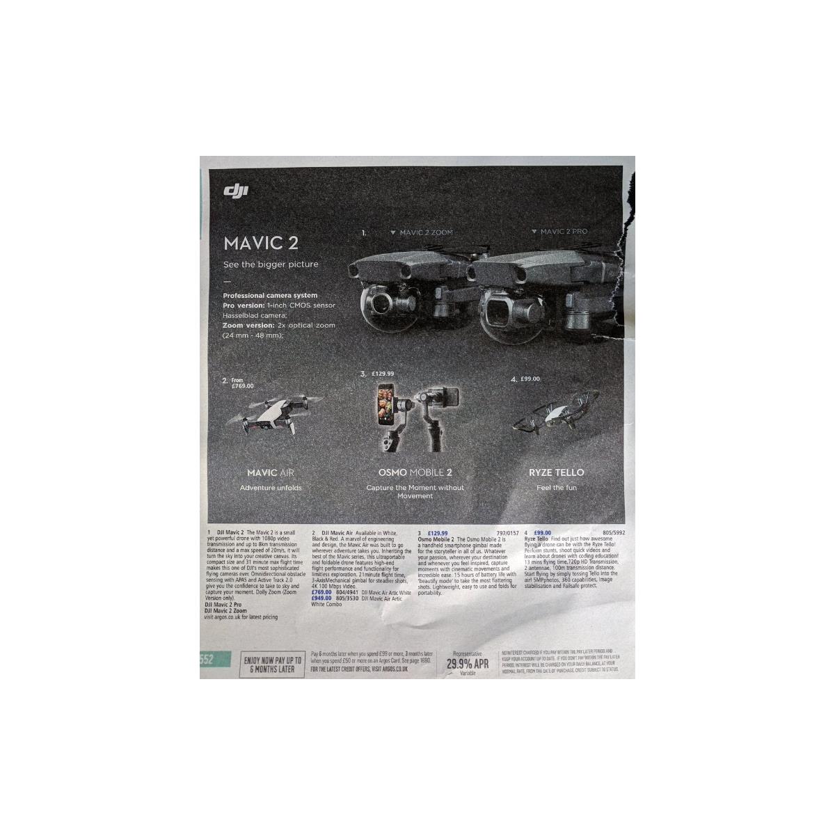 Mavic 2 best sale zoom argos