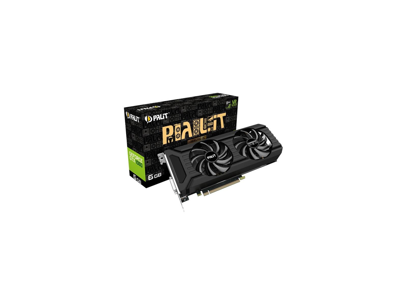 Palit GeForce GTX 1060 GamingPro OC Joins 6GB GDDR5X 