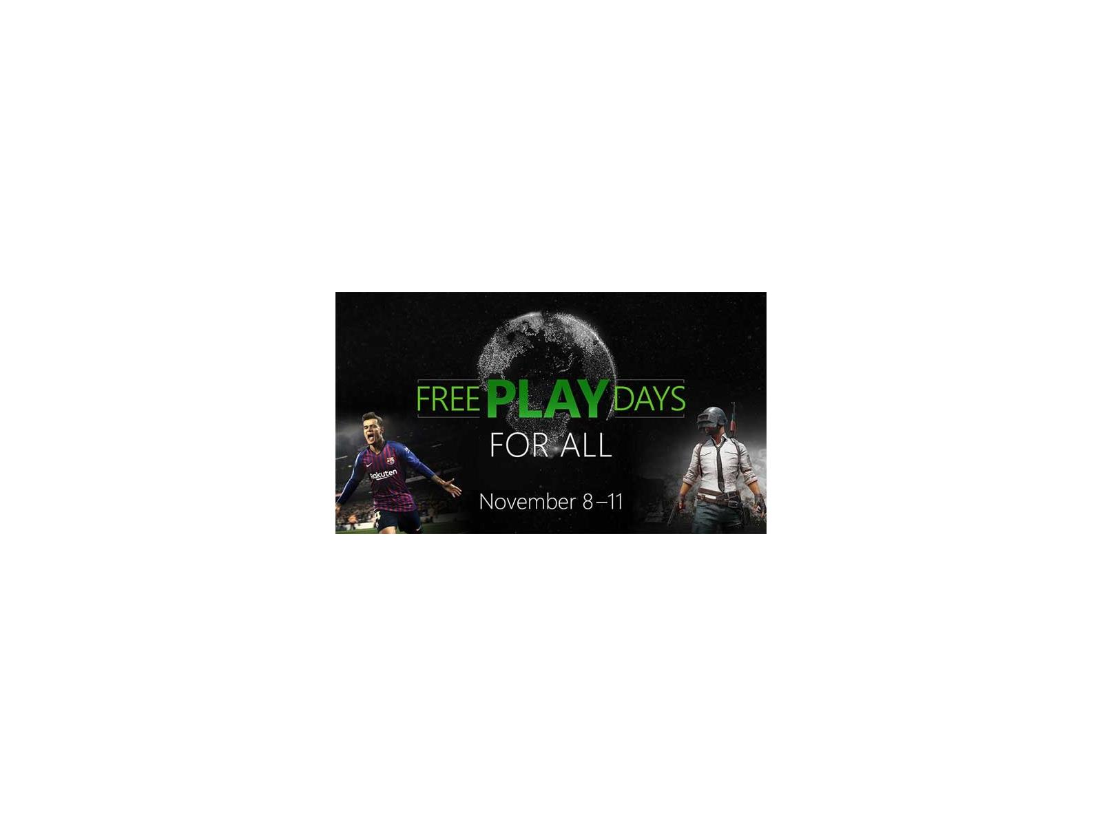 Free Play Days for All - November 8th to November 11th 