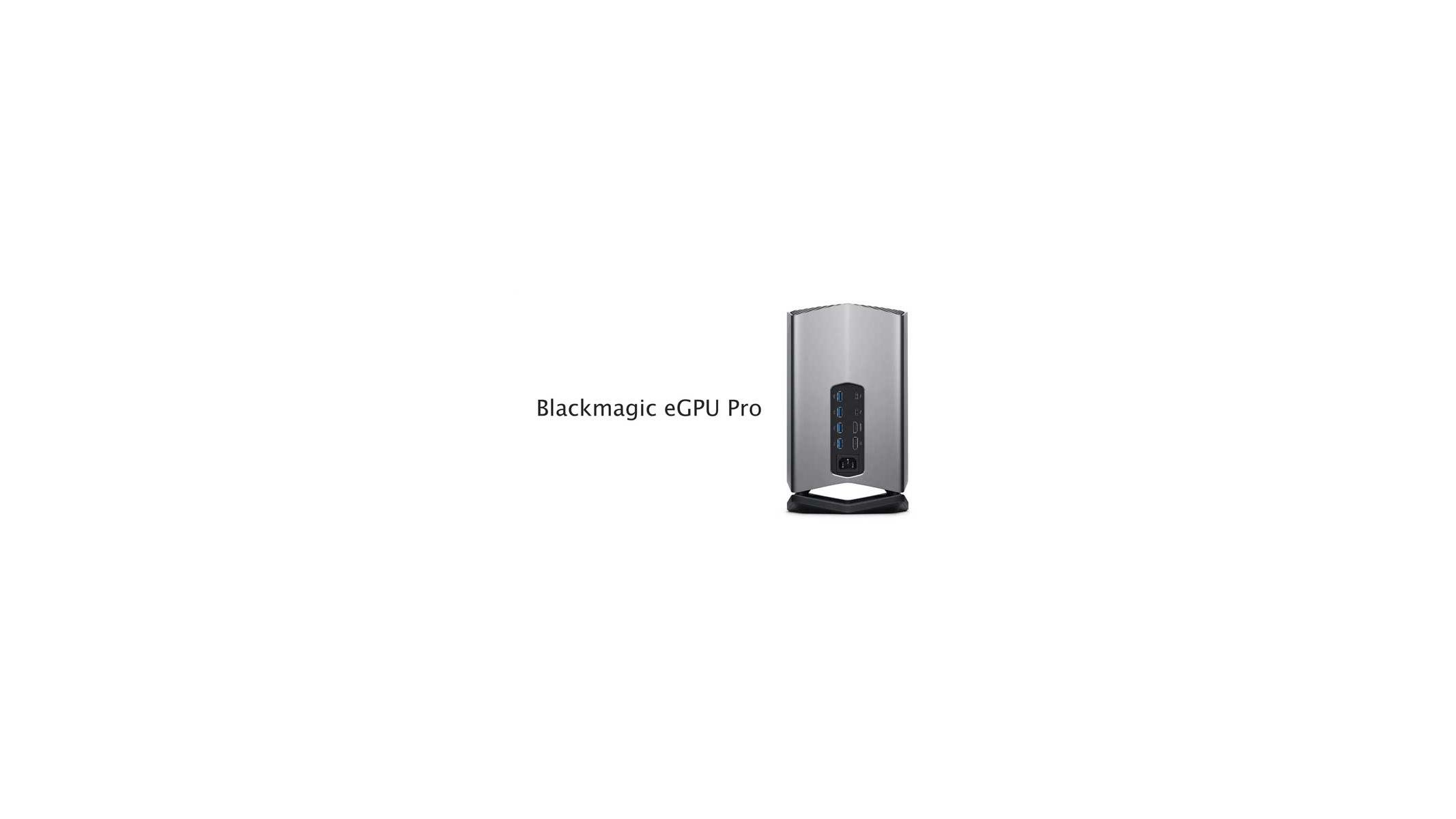 Blackmagic eGPU Pro Packing Radeon RX Vega 56 For Apple Macs 