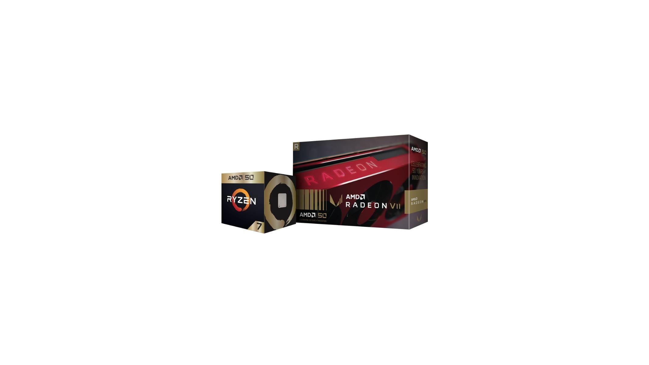 AMD Rolls Out 50th Anniversary Ryzen 7 2700X And Radeon VII Gold