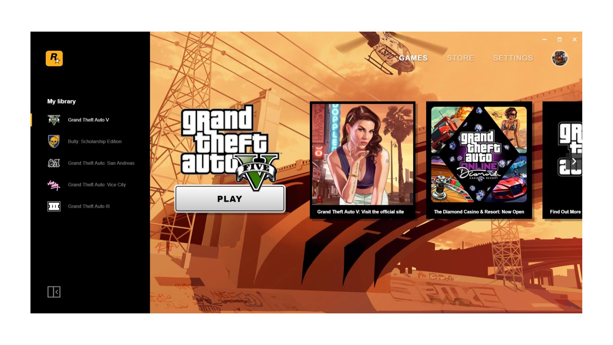 Rockstar's new Game Launcher includes a free copy of GTA: San Andreas 