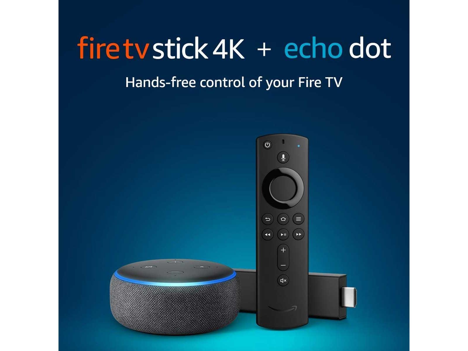 Amazon Fire TV Stick 4K, Echo Dot Bundle Is Over Half Off With
