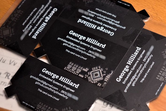 hilliard linux business card pack