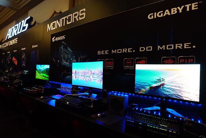 Gigabyte Aorus Gaming Monitors at CES 2020