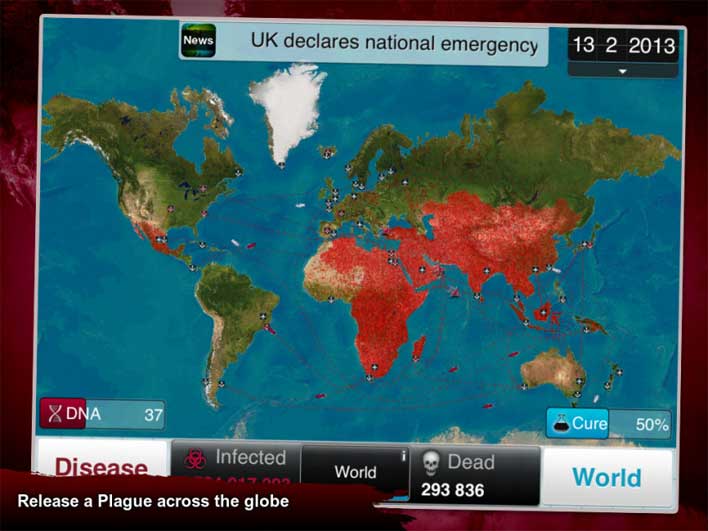 plague inc map