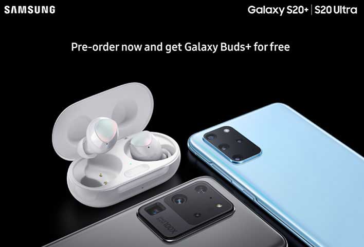 galaxy s20 free buds