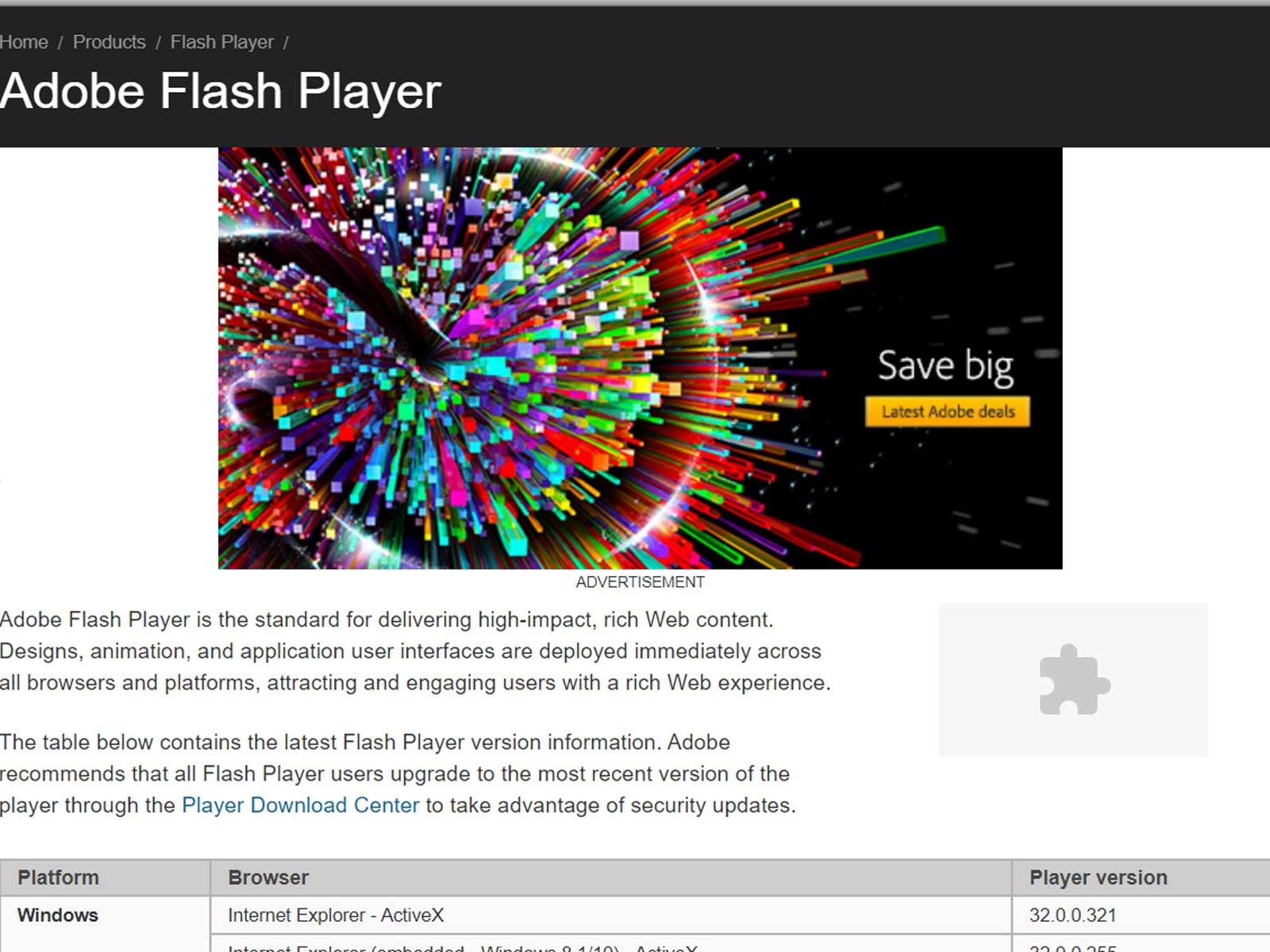 flash player virus avast