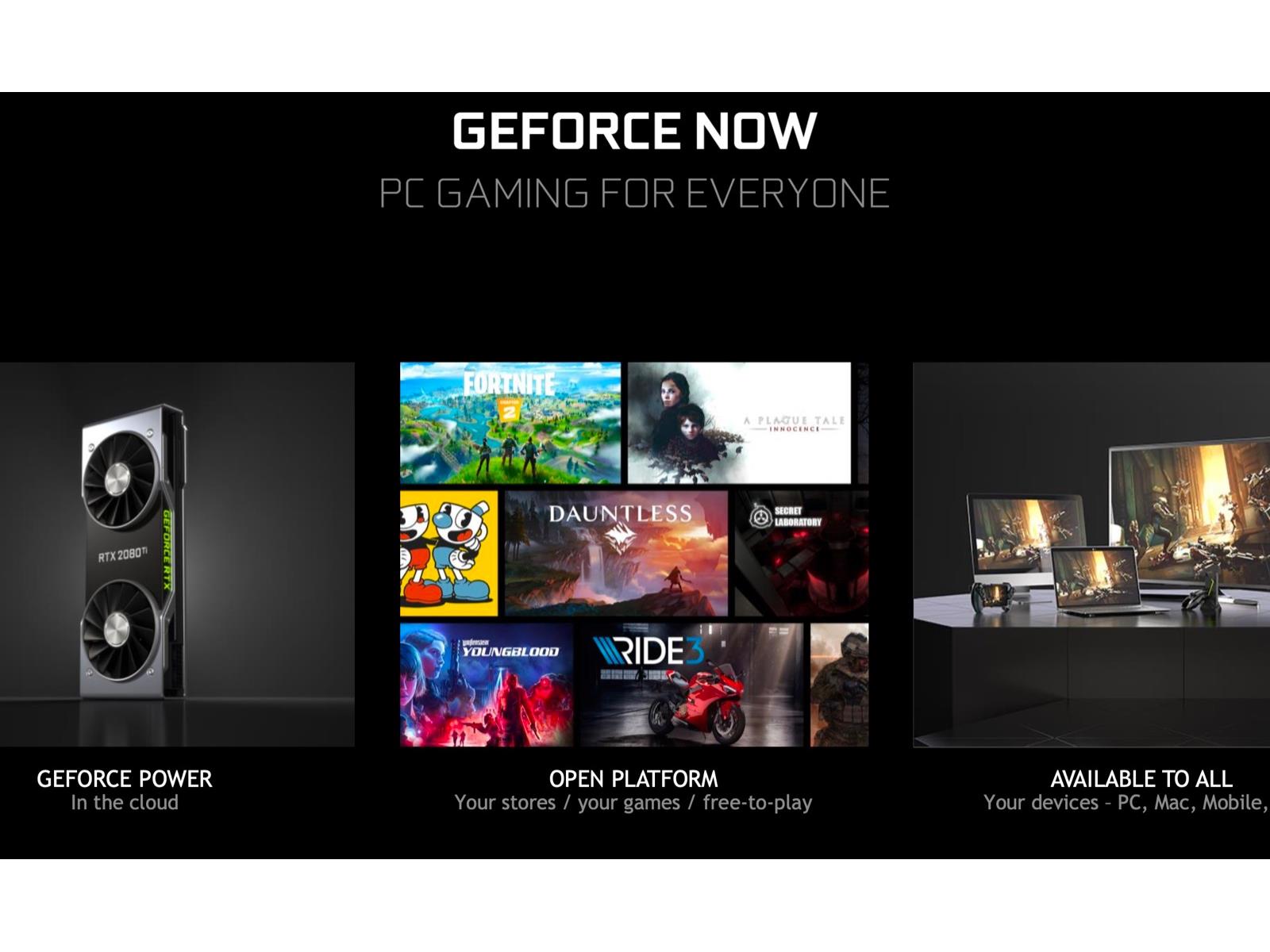 Какое оборудование стоит в GEFORCE Now.