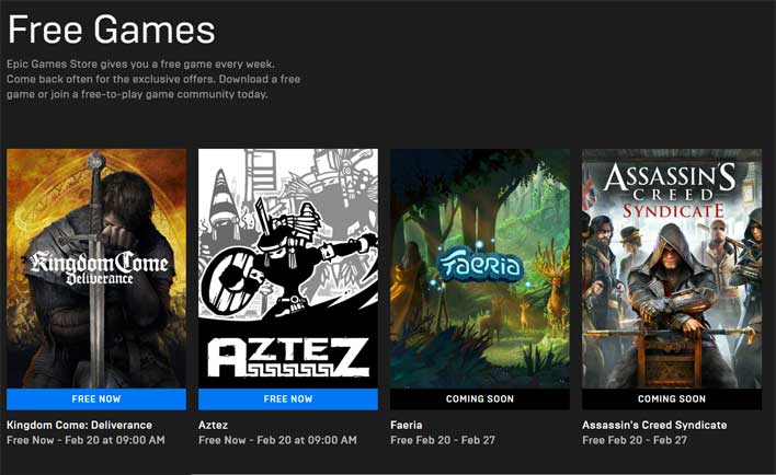 epic games store free to play