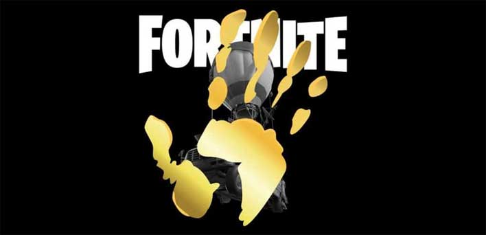 fortnite gold hand