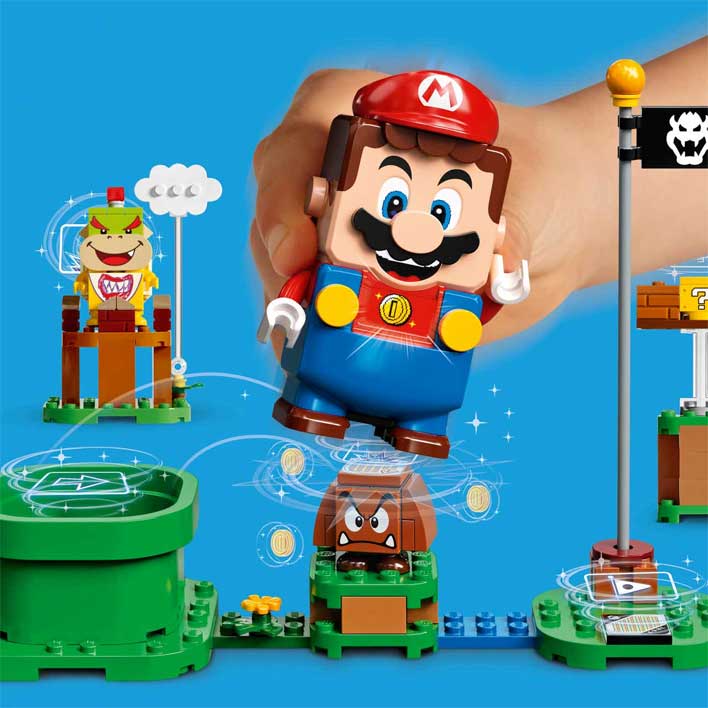 Lego super mario online batteries