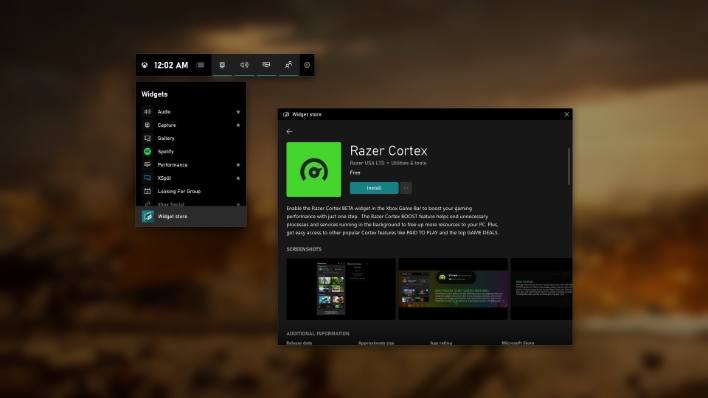 Windows 10's Xbox Game Bar adds a widget store and much-needed