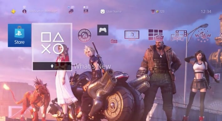 Final Fantasy Vii Remake Fans Can Now Access Sweet Playstation 4 Dynamic Themes Hothardware