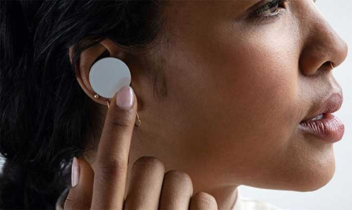 surface earbuds woman