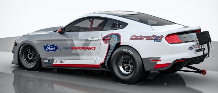 Watch Ford's 1400HP Mustang Cobra Jet Electric Dragster Lay Rubber At ...