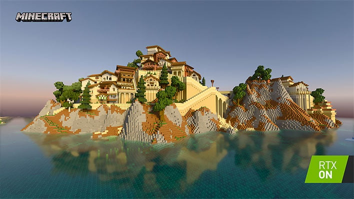 Minecraft with RTX Hilltop