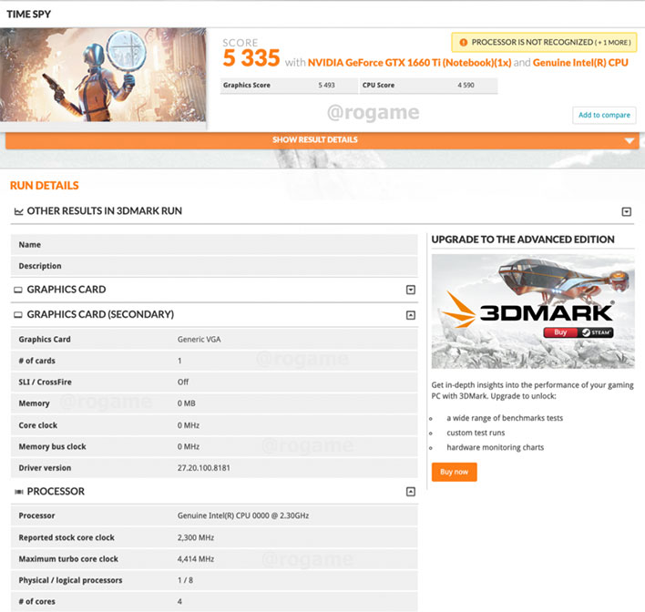 3DMark Time Spy NUC