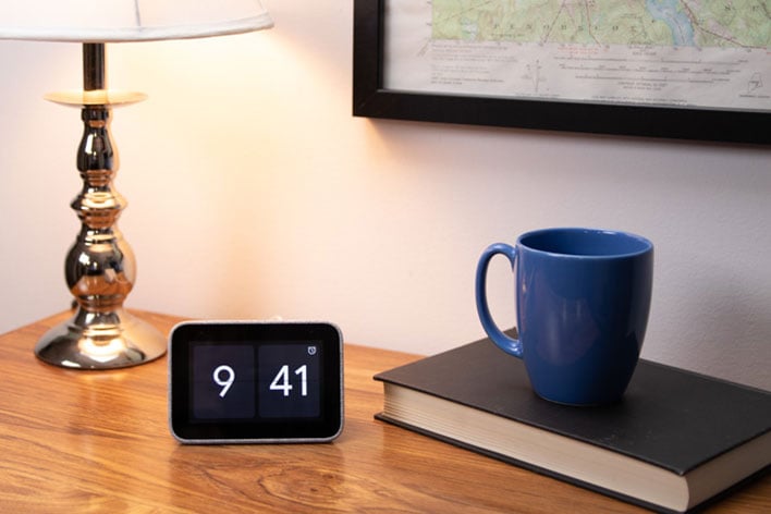 lenovo smart clock google assistant desk