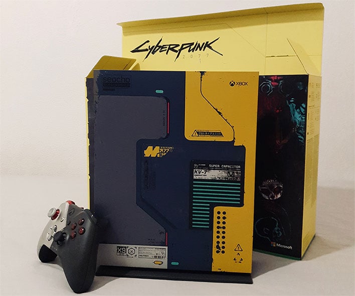xbox one x cyberpunk console
