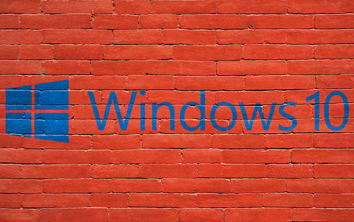 windows 10 brick wall