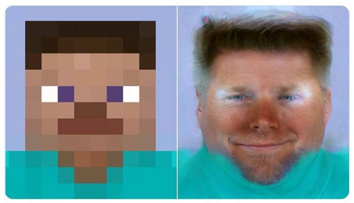 realistic minecraft steve