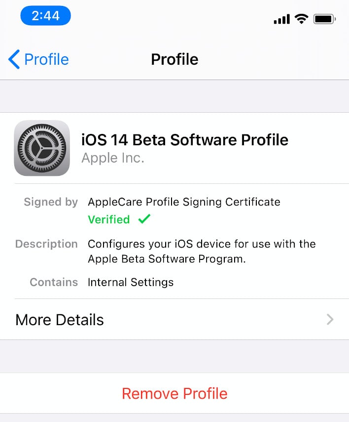 apple beta profile download