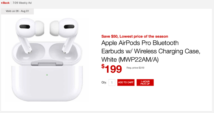 guitar Tilstedeværelse opføre sig Apple's Popular AirPods Pro Falls To All-Time Low $199 At Staples This Week  | HotHardware