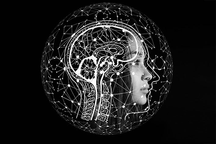 artificial intelligence brain woman