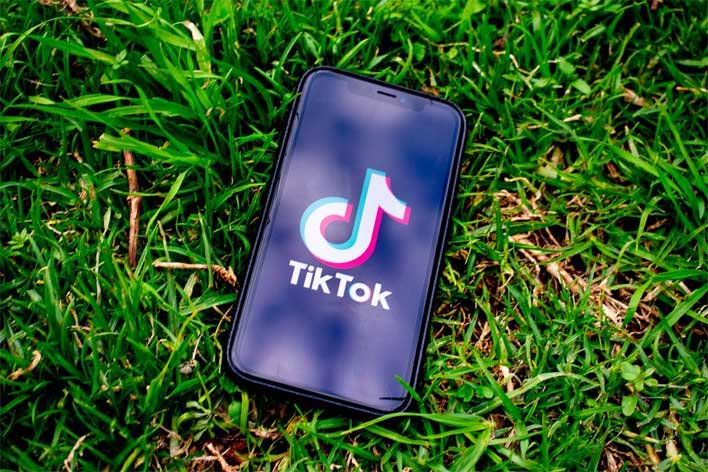 tiktok phone grass