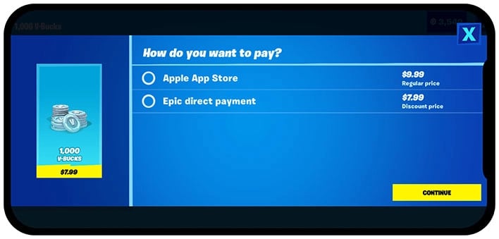 epic games epic direct payment