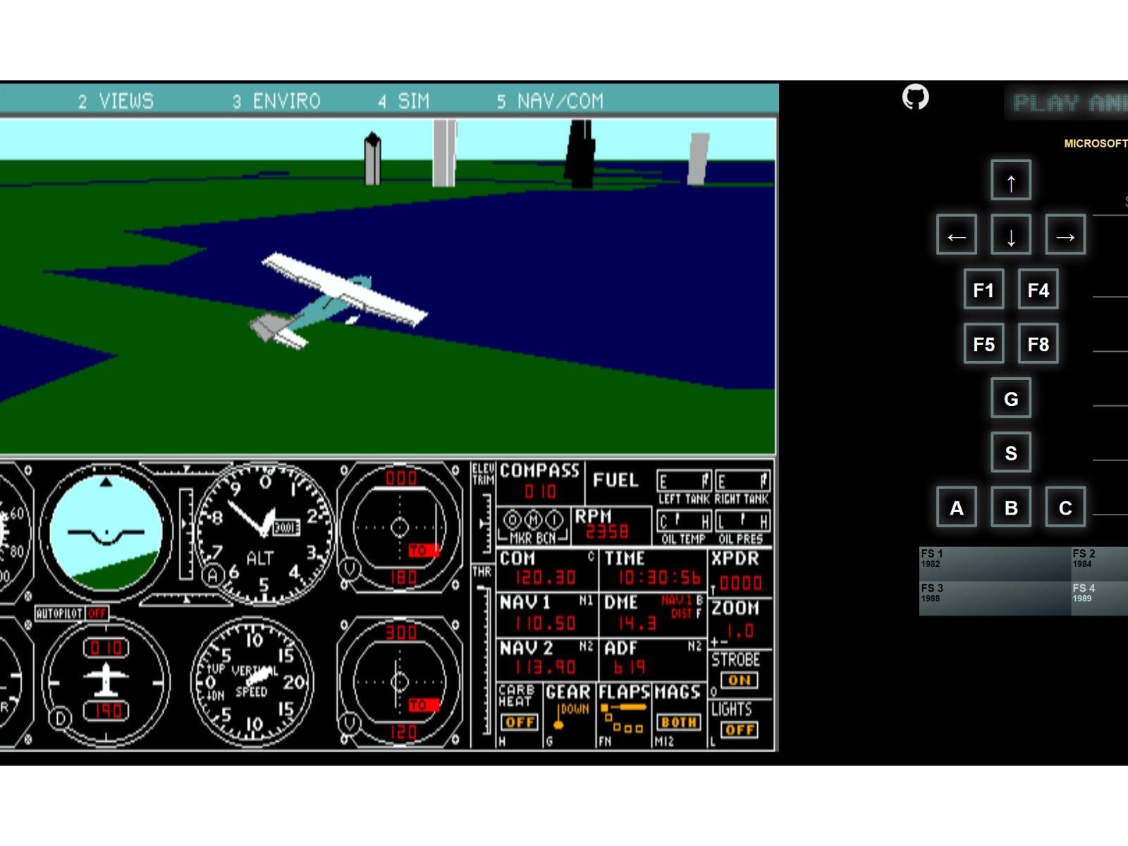 Evolution of Microsoft Flight Simulator 1982-2020 