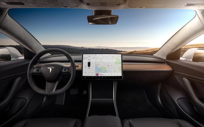 tesla model 3 interior