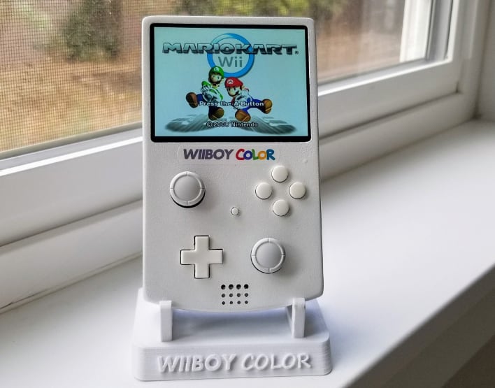Modder S Retrotastic Wiiboy Color Crams Nintendo Wii Internals Into Gameboy Color Chassis Hothardware