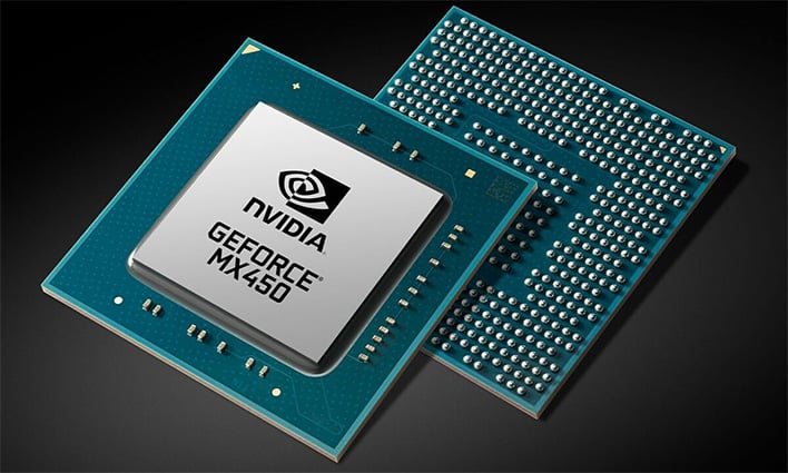 fascisme Stor eg udføre NVIDIA's GeForce MX450 Budget Discrete Laptop GPU Reportedly 33% Faster  Than MX350 | HotHardware